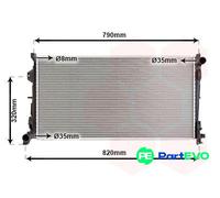VAN WEZEL 07002092 Engine radiator