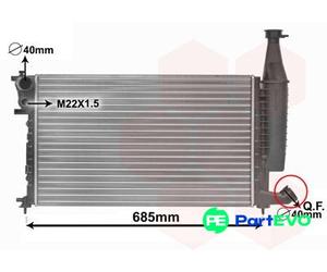 VAN WEZEL ENGINE COOLING RADIATOR 09002168 FOR CITROËN PEUGEOT
