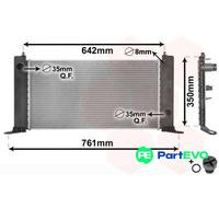 RADIATOR ENGINE COOLING 17002243 FOR FIAT STILO/Multi/Wagon 192B2/843A1.000 1.4L