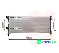 VAN WEZEL ENGINE COOLING RADIATOR 17002250 FOR FIAT