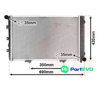 VAN WEZEL ENGINE COOLING RADIATOR 30002211 FOR MERCEDES-BENZ