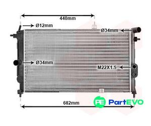 VAN WEZEL ENGINE COOLING RADIATOR 37002190 FOR OPEL