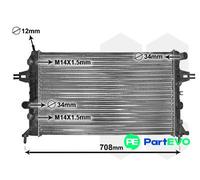 Van Wezel Autoparts Engine Radiator 37002254 for Opel Zafira/Astra/Classic/Caravan/Van
