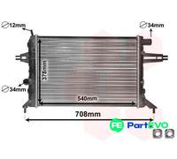VAN WEZEL ENGINE COOLING RADIATOR 37002272 FOR OPEL