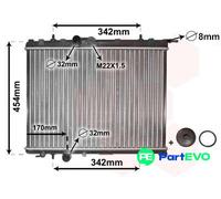 VAN WEZEL ENGINE COOLING RADIATOR 40002189 FOR PEUGEOT