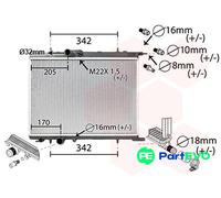VAN WEZEL ENGINE COOLING RADIATOR 40002300 FOR CITROËN PEUGEOT