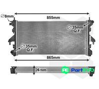 VAN WEZEL ENGINE COOLING RADIATOR 40002309