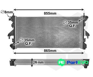 VAN WEZEL ENGINE COOLING RADIATOR 40002309