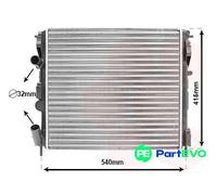 VAN WEZEL ENGINE COOLING RADIATOR 43002270 FOR RENAULT DACIA