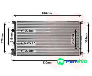 VAN WEZEL ENGINE COOLING RADIATOR 43002276