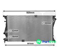 VAN WEZEL ENGINE COOLING RADIATOR 43002601
