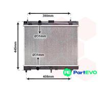 VAN WEZEL ENGINE COOLING RADIATOR 53002357 FOR TOYOTA
