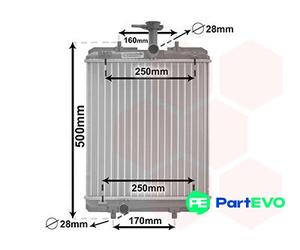 VAN WEZEL ENGINE COOLING RADIATOR 53002360 FOR CITROËN PEUGEOT TOYOTA