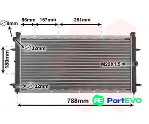 VAN WEZEL ENGINE COOLING RADIATOR 58002114