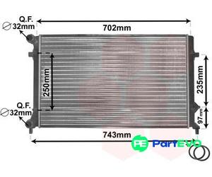 VAN WEZEL ENGINE COOLING RADIATOR 58002204 FOR AUDI SKODA VW