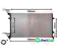 VAN WEZEL ENGINE COOLING RADIATOR 58002205 FOR AUDI SKODA VW