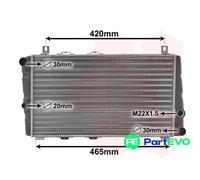 VAN WEZEL ENGINE COOLING RADIATOR 76002002 FOR SKODA