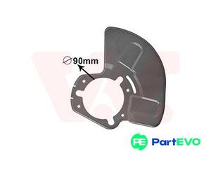 VAN WEZEL FRONT LEFT BRAKE DISC SPLASH GUARD 3745373 FOR OPEL