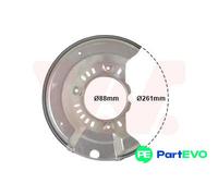 Van Wezel Autoparts Splash Guard Brake Disc 5430371 Front Left for Toyota 2SZ-FE 2NZ-FE 1ND-TV