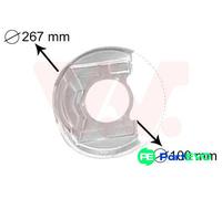 VAN WEZEL FRONT LEFT RIGHT BRAKE DISC SPLASH GUARD 3730371 FOR OPEL