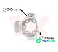 VAN WEZEL FRONT LEFT RIGHT BRAKE DISC SPLASH GUARD 3742371 FOR OPEL VAUXHALL