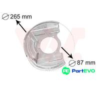 VAN WEZEL FRONT LEFT RIGHT BRAKE DISC SPLASH GUARD 3770371 FOR OPEL