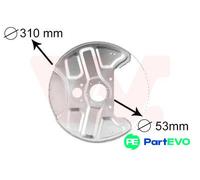 Splash Panel, brake disc for VOLVO VAN WEZEL 5994372