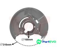 VAN WEZEL FRONT RIGHT BRAKE DISC SPLASH GUARD 0640372 FOR BMW