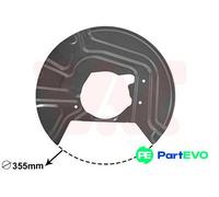 VAN WEZEL FRONT RIGHT BRAKE DISC SPLASH GUARD 0680372 FOR BMW