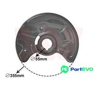 VAN WEZEL FRONT RIGHT BRAKE DISC SPLASH GUARD 3041372 FOR MERCEDES-BENZ