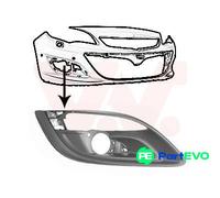 VAN WEZEL FRONT RIGHT BUMPER VENTILATION GRILLE 3753592 FOR OPEL