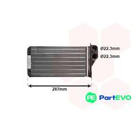 VAN WEZEL INTERIOR HEATING HEAT EXCHANGER 09006232 FOR CITROËN