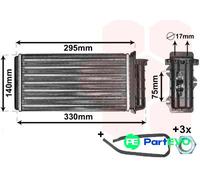 VAN WEZEL INTERIOR HEATING HEAT EXCHANGER 17006183 FOR FIAT