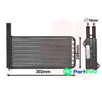 VAN WEZEL INTERIOR HEATING HEAT EXCHANGER 18006154 FOR FORD
