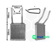 VAN WEZEL INTERIOR HEATING HEAT EXCHANGER 37006132 FOR OPEL