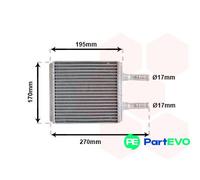 VAN WEZEL INTERIOR HEATING HEAT EXCHANGER 82006061 FOR HYUNDAI