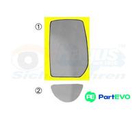 VAN WEZEL LEFT EXTERIOR MIRROR MIRROR GLASS 1898837