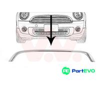 VAN WEZEL RADIATOR GRILLE TRIM/PROTECTION STRIP 0508518 FOR MINI