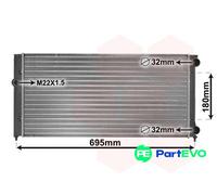 VAN WEZEL 58002109 Engine radiator