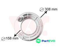 VAN WEZEL REAR LEFT RIGHT BRAKE DISC SPLASH GUARD 3766373 FOR OPEL SAAB