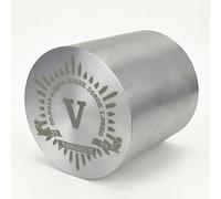 Vanadium Metal Cylinder, 99.9% Purity, 1 kg, 61mm Diameter × 61mm Length, Laser Engraved Periodic Table Varnished