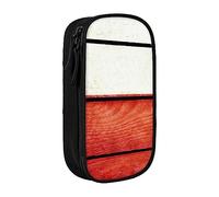 VANANI American Flag Pattern Large Capacity Pencil Case, Multifunctional Pencil Case, Zipper Portable Pencil Case, Student Office Supplies.