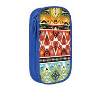 VANANI Bohemian Feather Large Capacity Pencil Case, Multifunctional Pencil Case, Zipper Portable Pencil Case, Student Office Supplies.