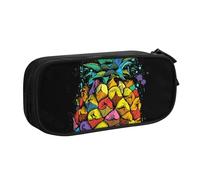 VANANI Colorful Pineapple Large Capacity Pencil Case, Multifunctional Pencil Case, Zipper Portable Pencil Case, Student Office Supplies.
