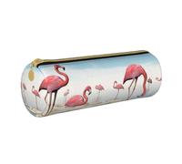 VANANI Flock of Pink Flamingos On The Beach Portable Pencil Case, Multifunctional Pencil Case, Pencil Case for Teenagers, with Zipper Suitable for Schools and Offices