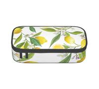 VANANI Fresh Tropical Lemons Large Capacity Pencil Case, Multifunctional Pencil Case, Stationery Storage Supplies for Office and School.