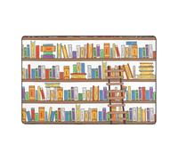 VANANI Funny Book Shelves Collection And Ladder Soft Non-Slip Rugs,Suitable For Bedroom,Living Room,Balcony And Office.There Are Many Sizes.