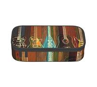 VANANI Guitars Art Large Capacity Pencil Case, Multifunctional Pencil Case, Stationery Storage Supplies for Office and School.