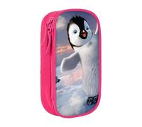 VANANI Happy Penguin Large Capacity Pencil Case, Multifunctional Pencil Case, Zipper Portable Pencil Case, Student Office Supplies.