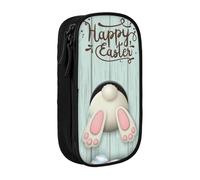 VANANI Lovely Easter Rabbit Colors Eggs Bunny Large Capacity Pencil Case, Multifunctional Pencil Case, Zipper Portable Pencil Case, Student Office Supplies.